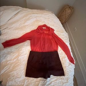 Sheer Peter Pan Collar Blouse.